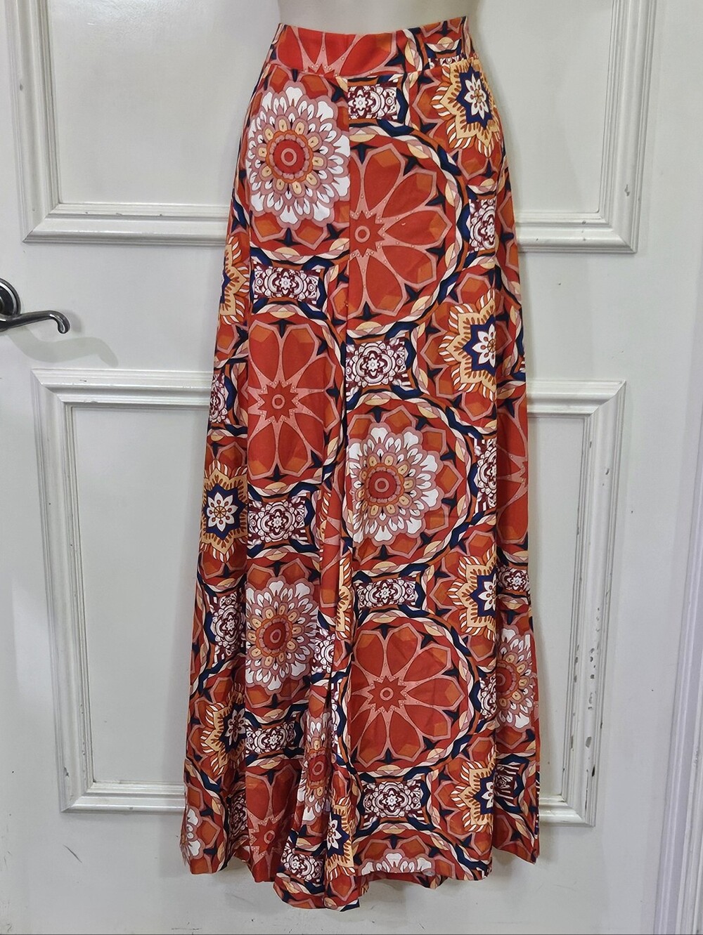 FlowerChild 70sCore Orange Multi-Color Palazzo Pants,Size 2XL,NWOT
